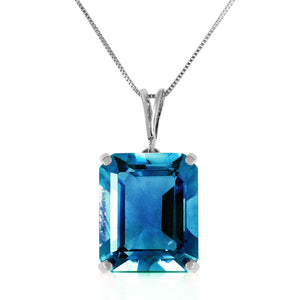 Shimmering Cuts Blue Topaz Necklace