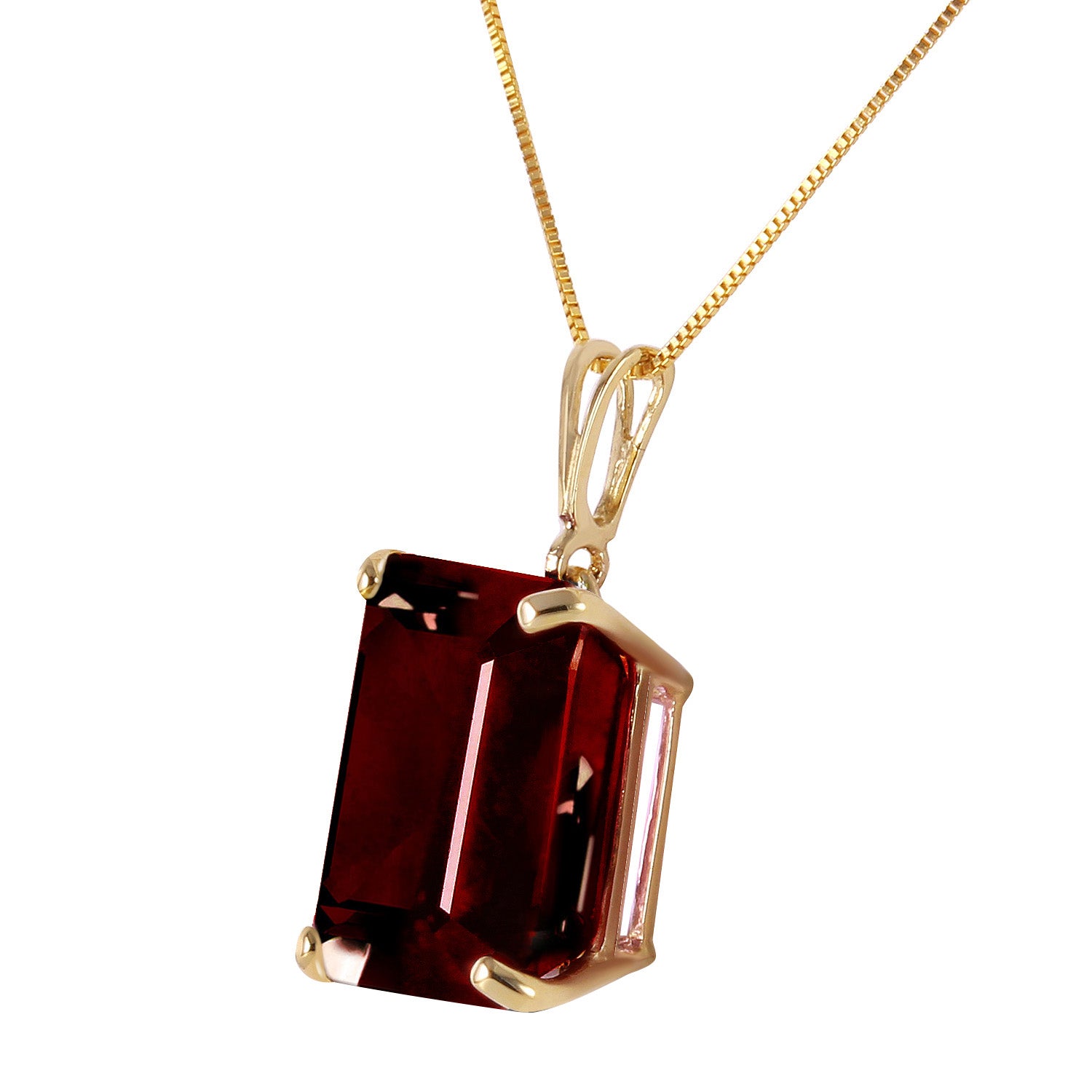 Shimmering Cuts Garnet Necklace