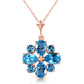 Serene Sparkle Blue Topaz Necklace