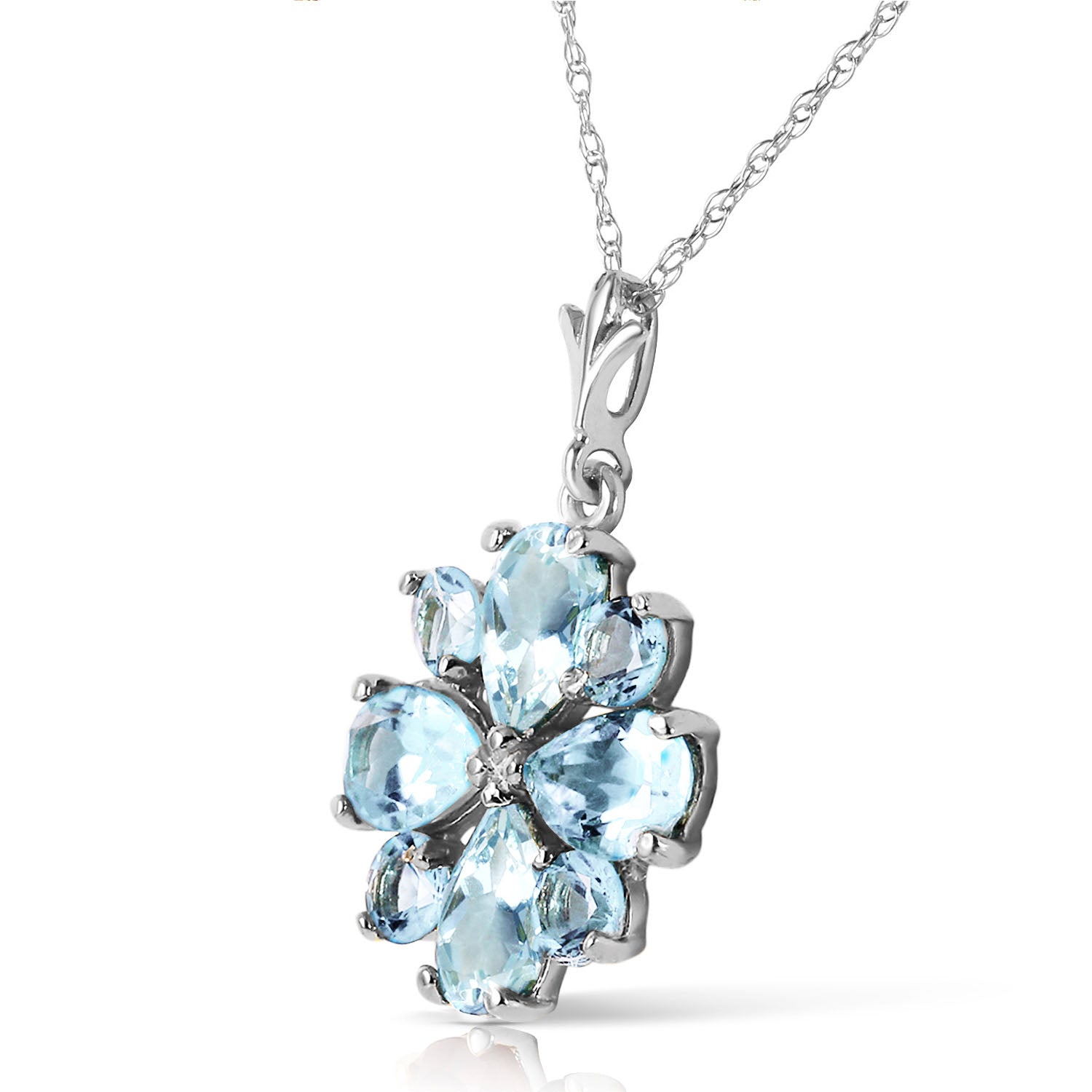 Royal Crest Aquamarine Necklace