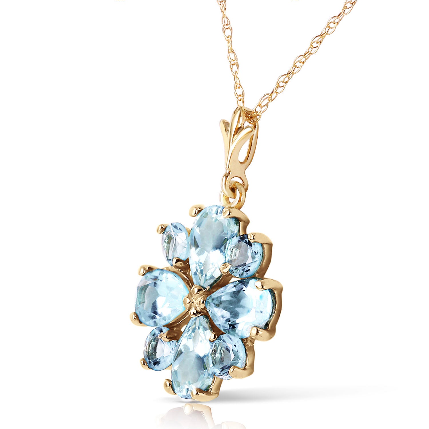 Royal Crest Aquamarine Necklace