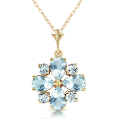 Royal Crest Aquamarine Necklace