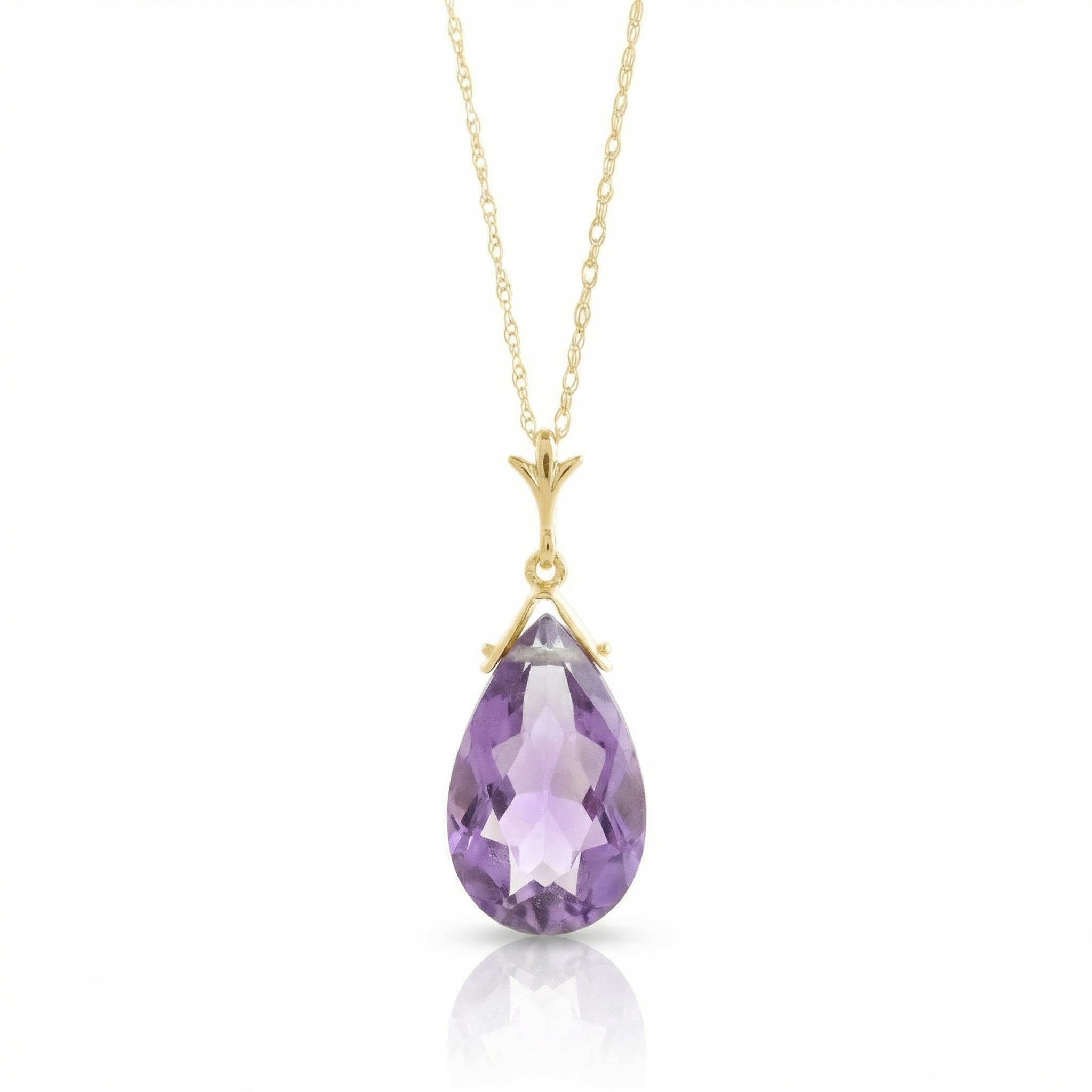 Lunar Glow Purple Amethyst Necklace