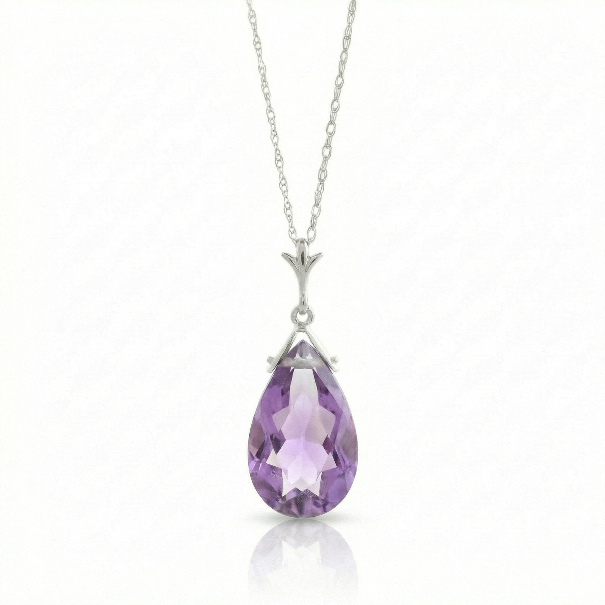 Lunar Glow Purple Amethyst Necklace