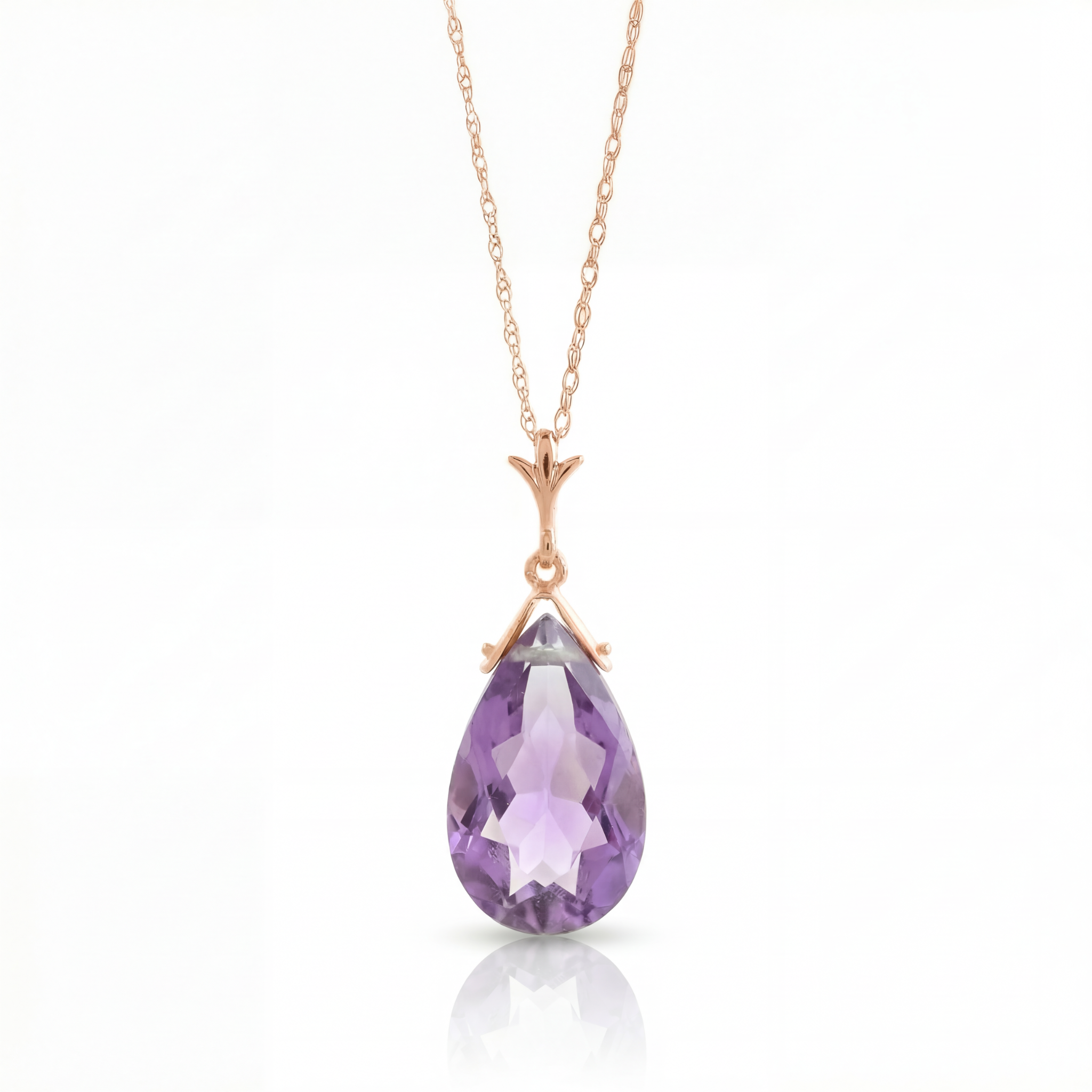 Lunar Glow Purple Amethyst Necklace