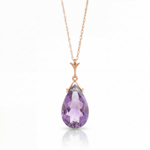 Lunar Glow Purple Amethyst Necklace