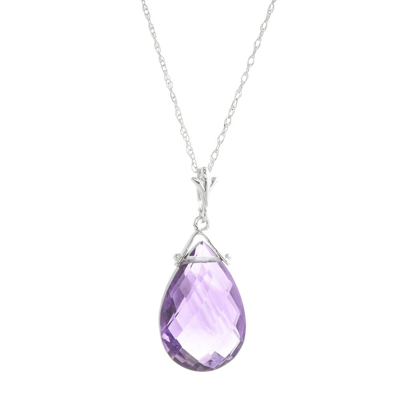 Lunar Glow Purple Amethyst Necklace