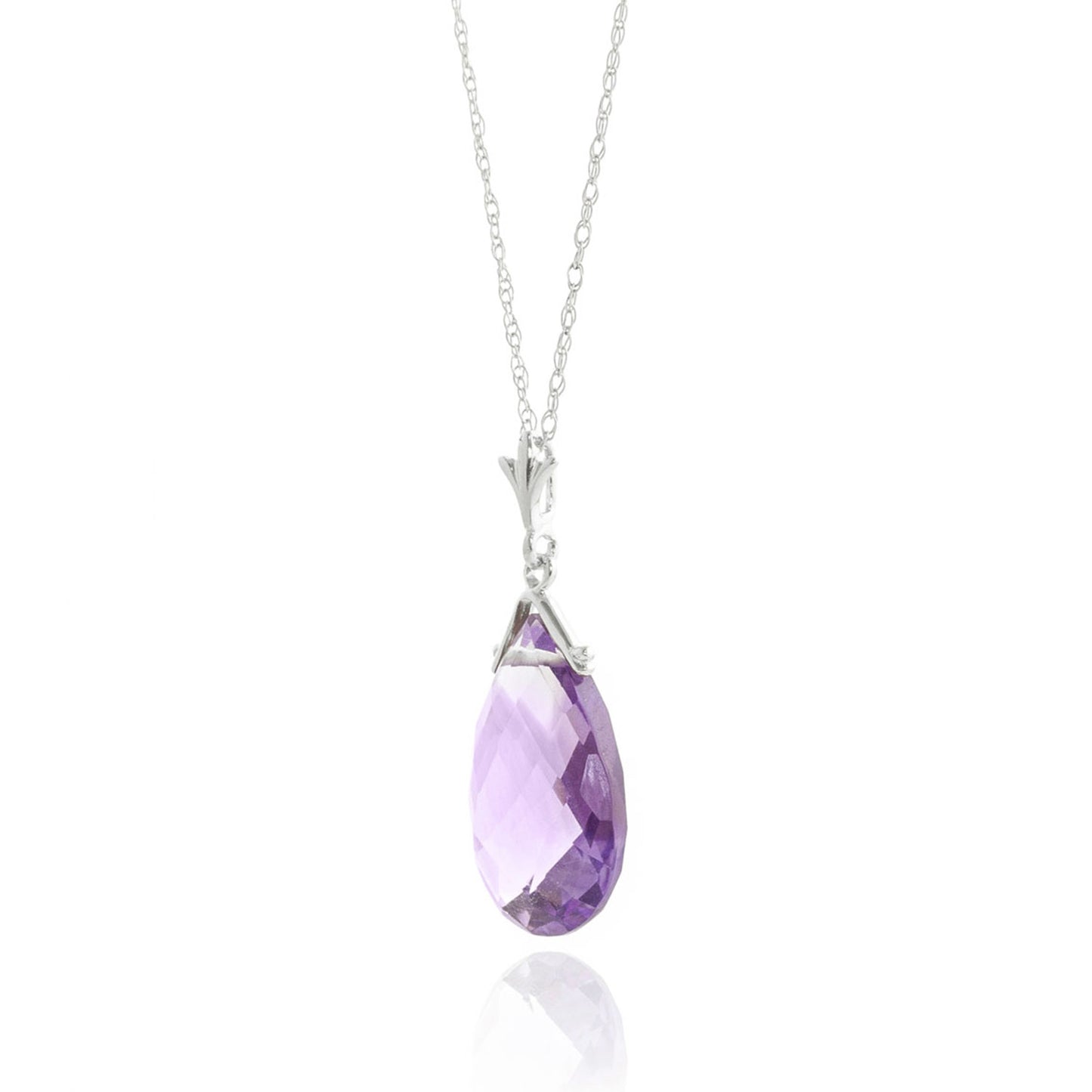 Lunar Glow Purple Amethyst Necklace