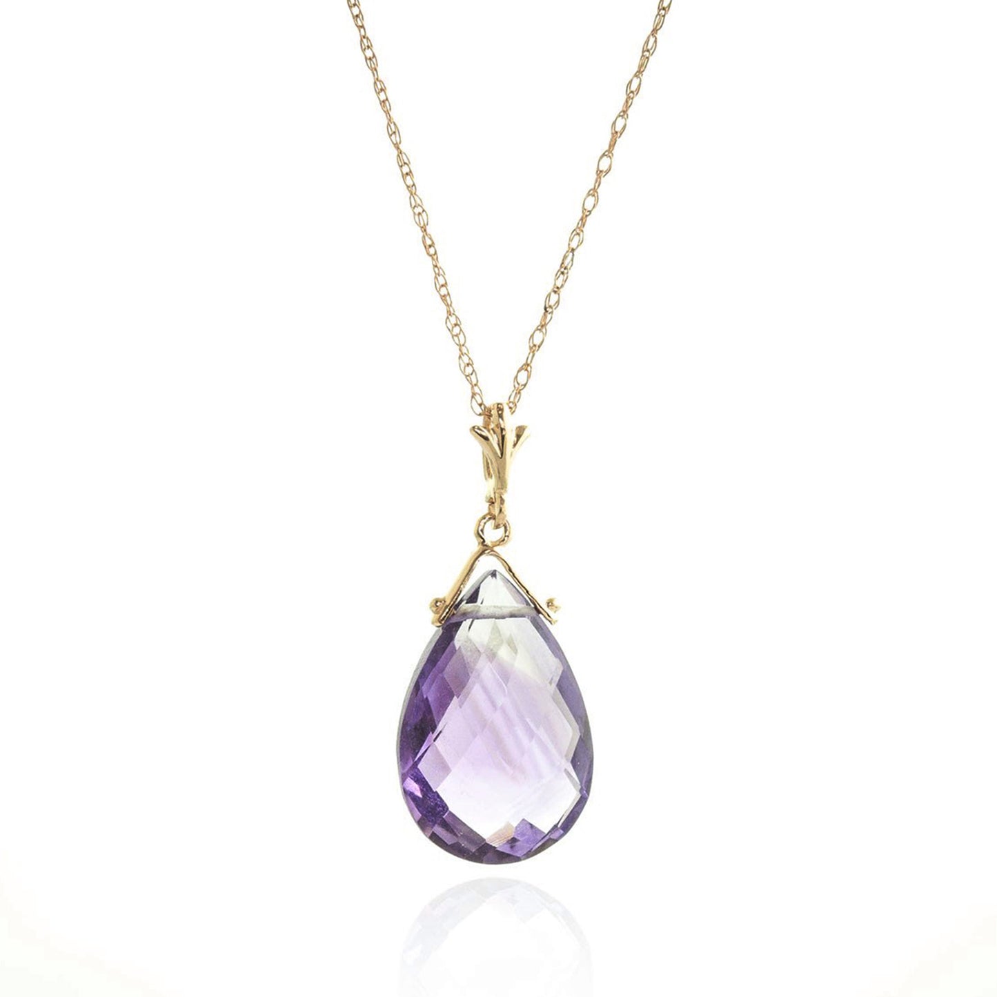 Lunar Glow Purple Amethyst Necklace