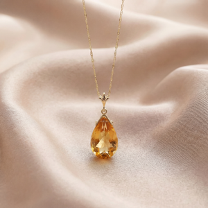 Lunar Glow Citrine Neckalce