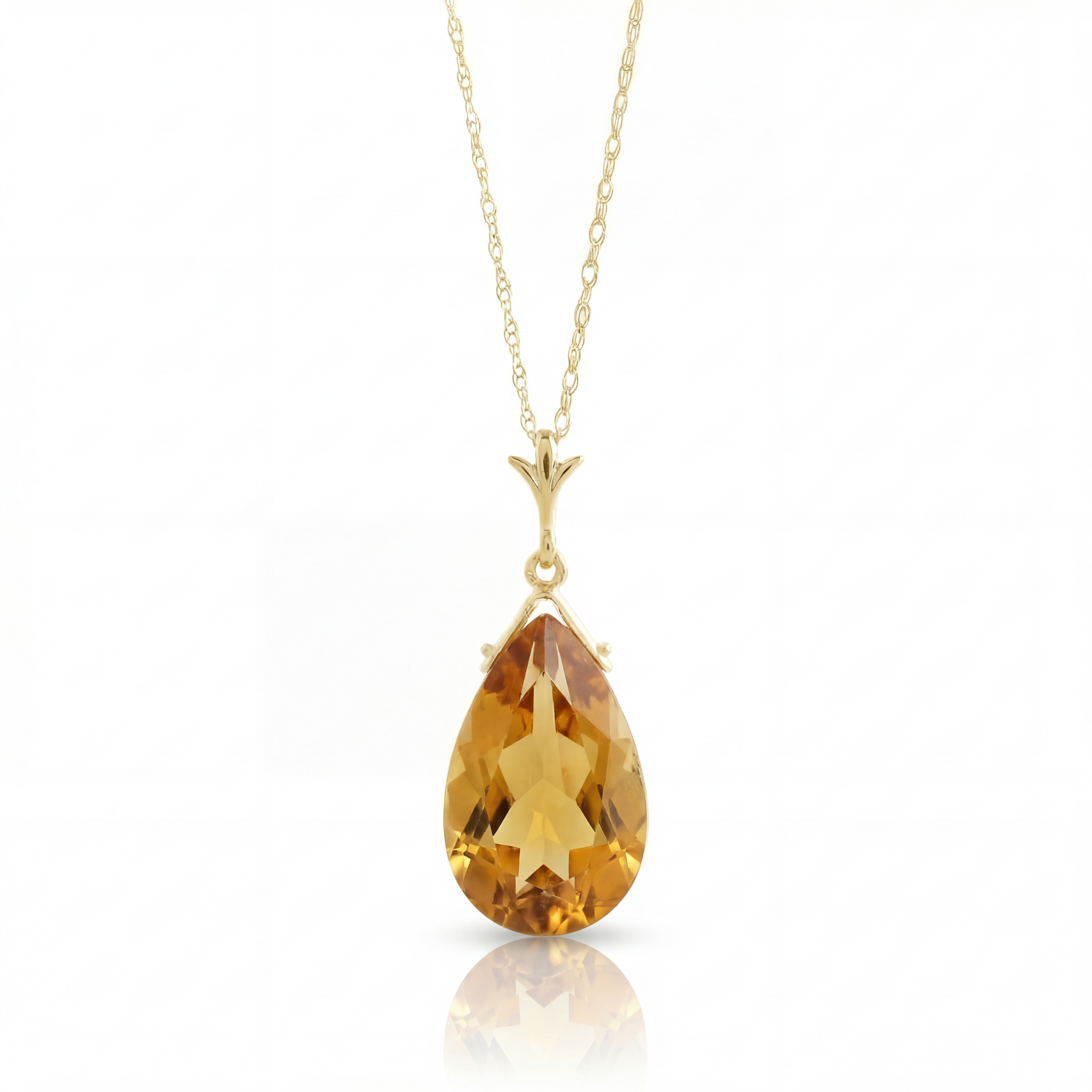 Lunar Glow Citrine Neckalce