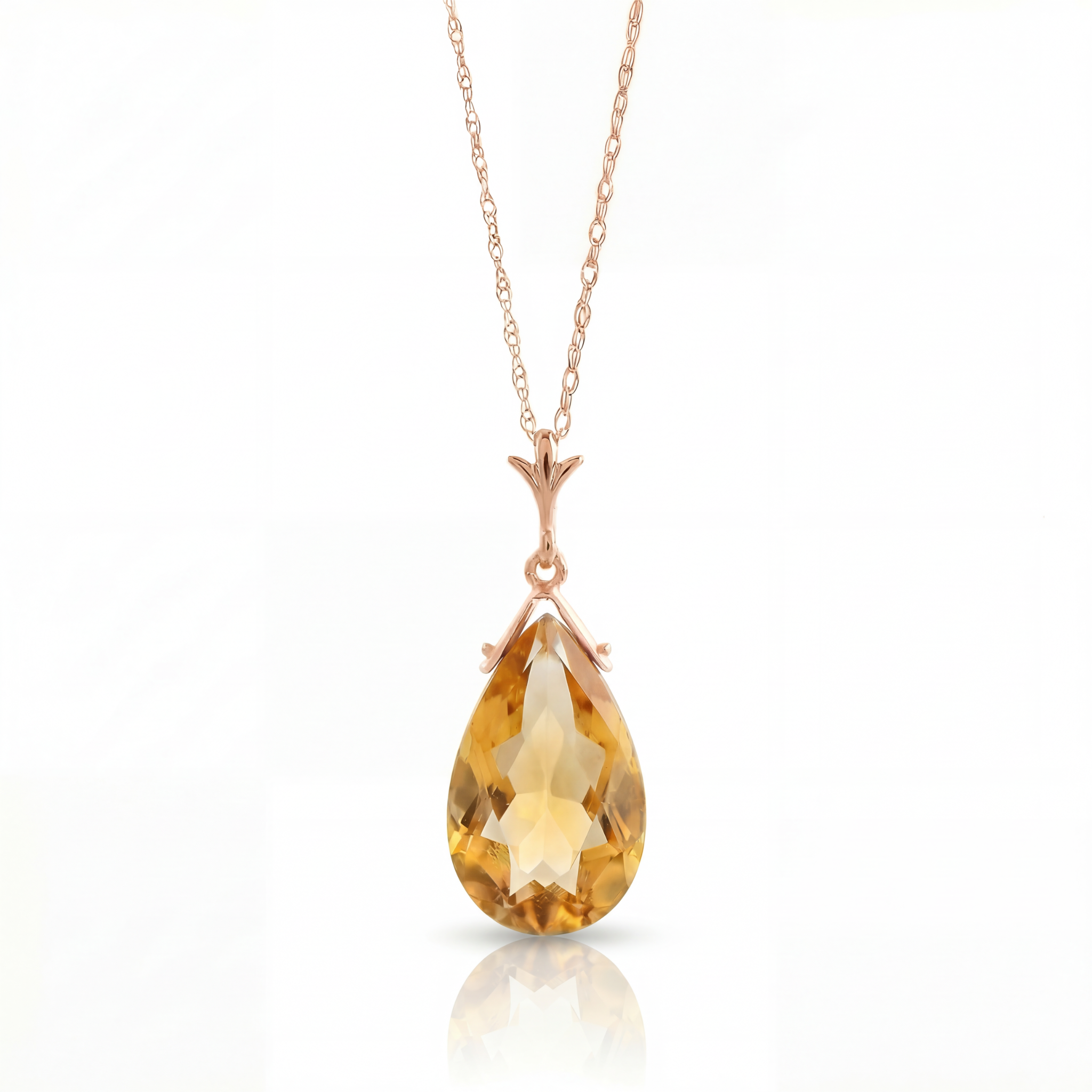 Lunar Glow Citrine Neckalce