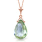 Lunar Glow Green Amethyst Necklace