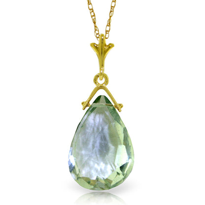 Lunar Glow Green Amethyst Necklace