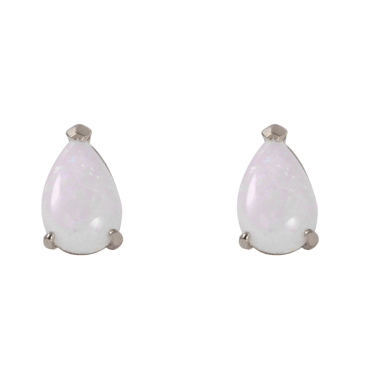 Gleaming Pear Opal Earrings