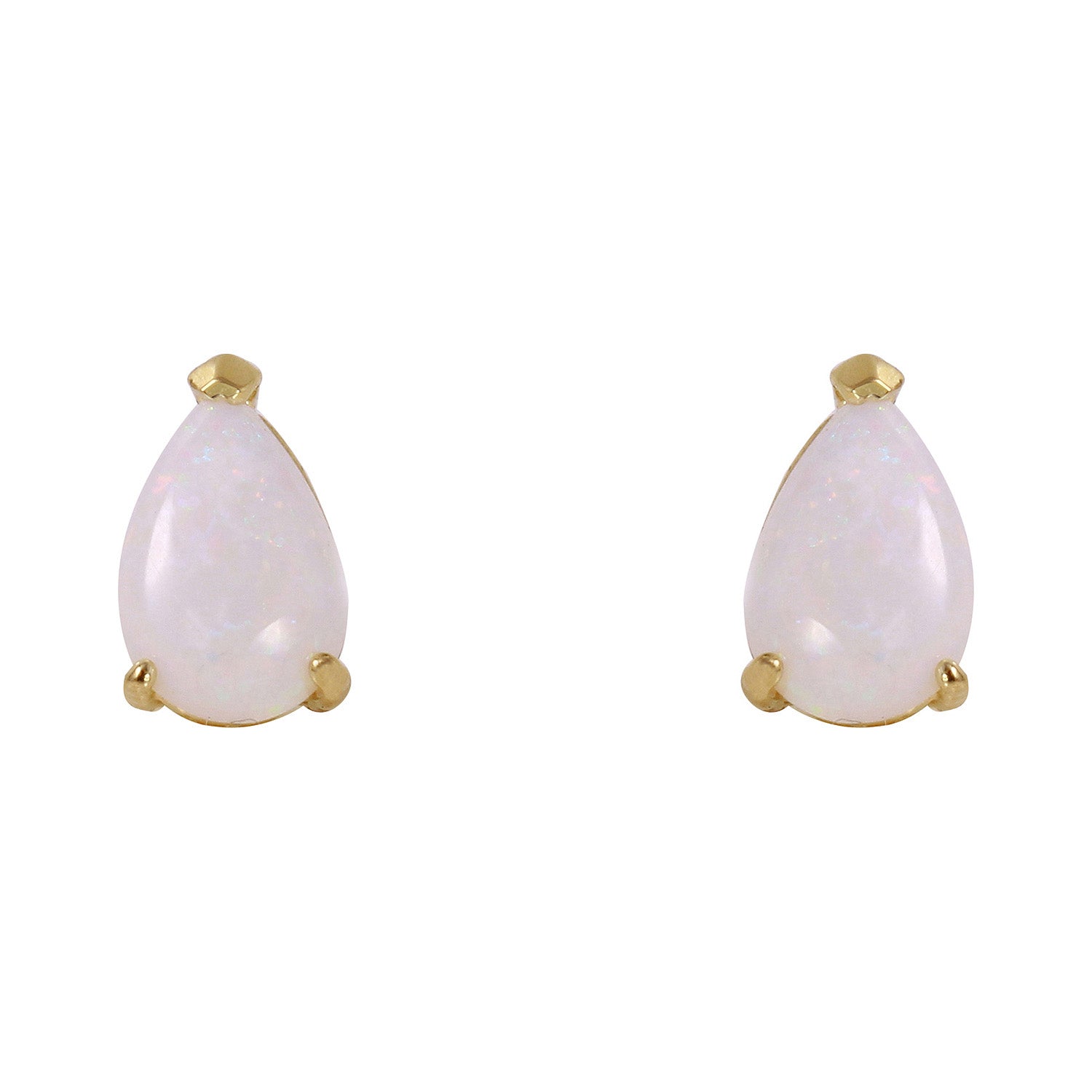 Gleaming Pear Opal Earrings