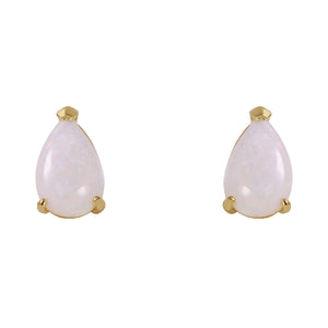 Gleaming Pear Opal Earrings