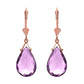 Lunar Glow Purple Amethyst Earrings