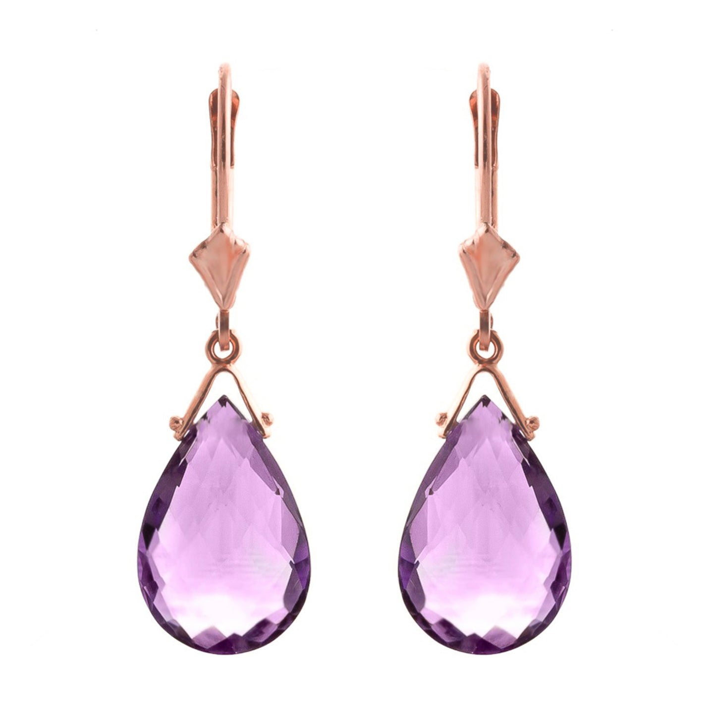 Lunar Glow Purple Amethyst Earrings