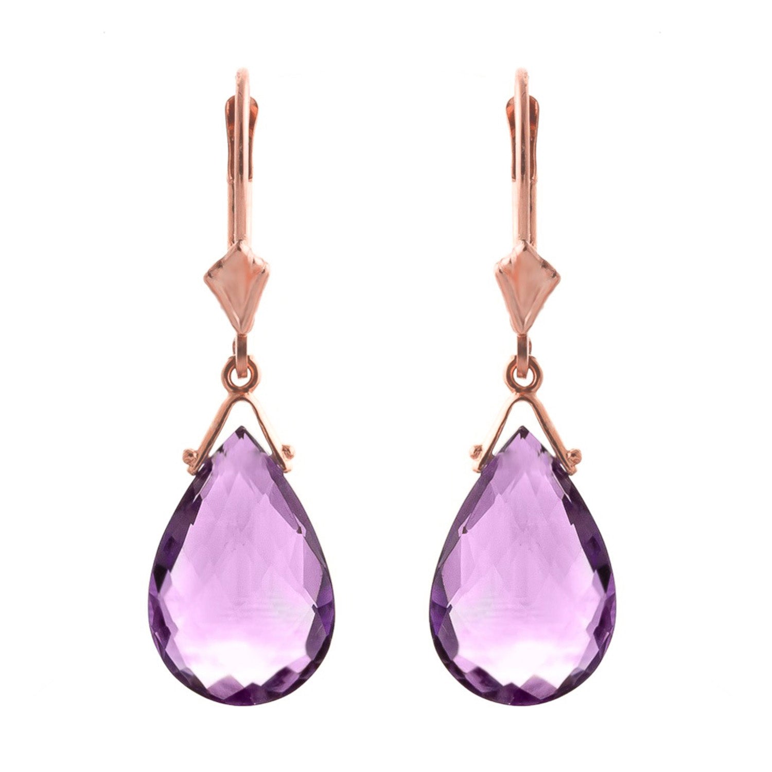 Lunar Glow Purple Amethyst Earrings