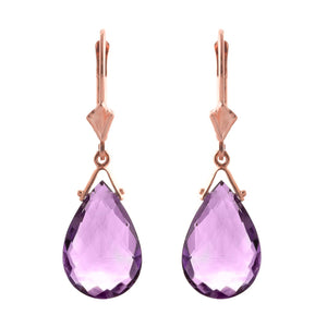 Lunar Glow Purple Amethyst Earrings