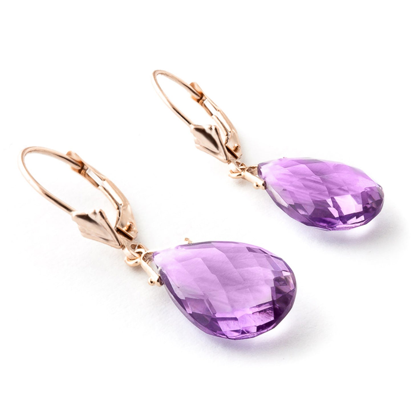 Lunar Glow Purple Amethyst Earrings