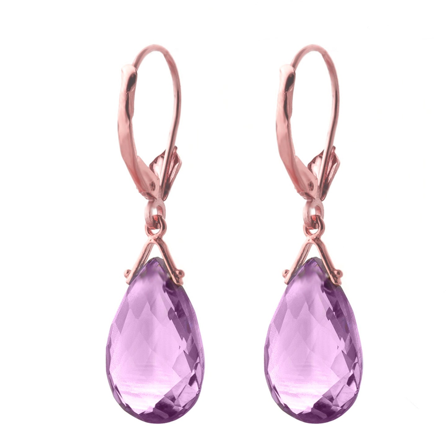 Lunar Glow Purple Amethyst Earrings