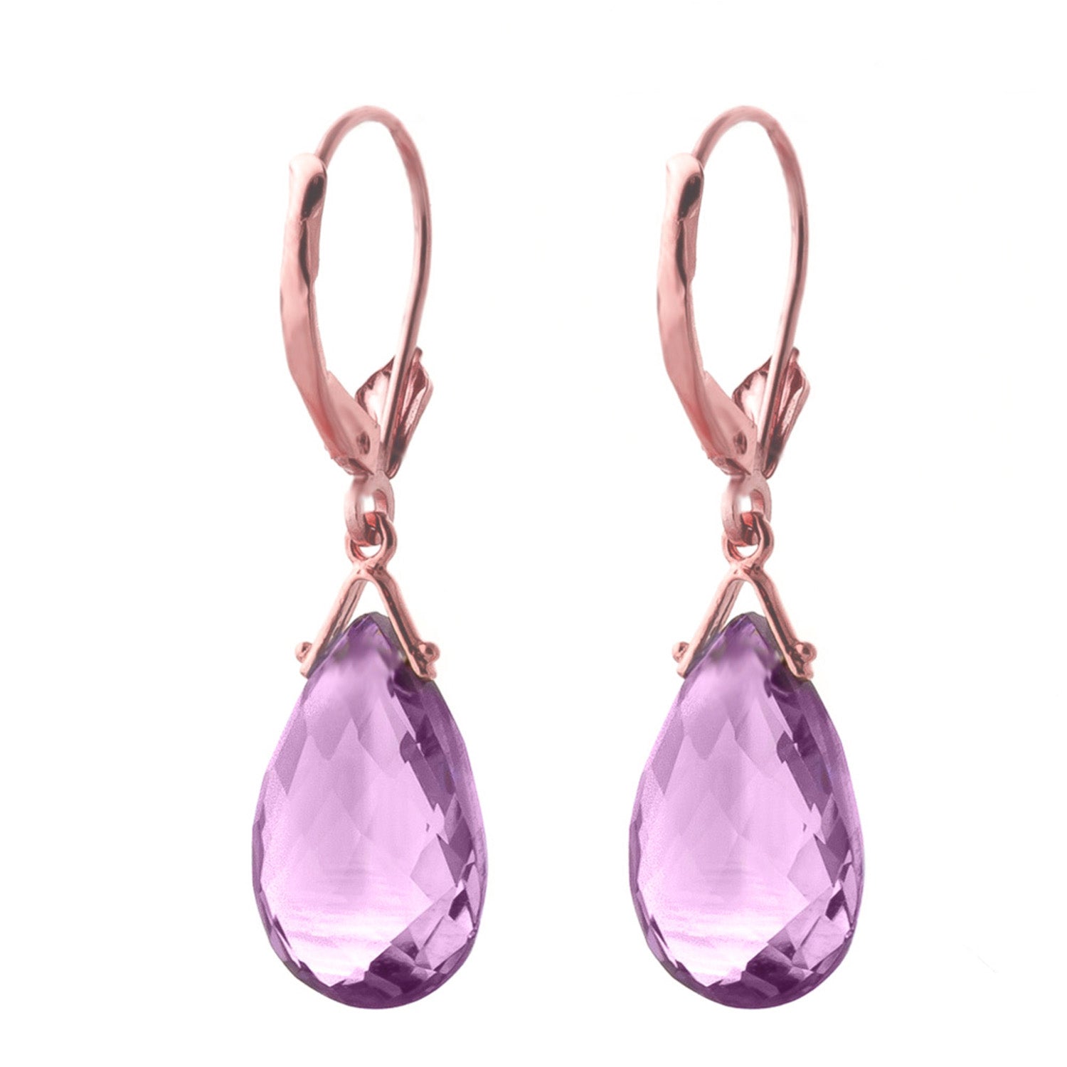 Lunar Glow Purple Amethyst Earrings