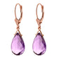 Lunar Glow Purple Amethyst Earrings