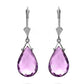Lunar Glow Purple Amethyst Earrings