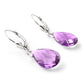 Lunar Glow Purple Amethyst Earrings