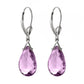 Lunar Glow Purple Amethyst Earrings