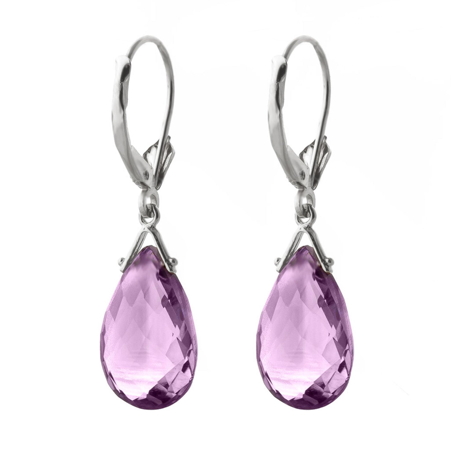 Lunar Glow Purple Amethyst Earrings