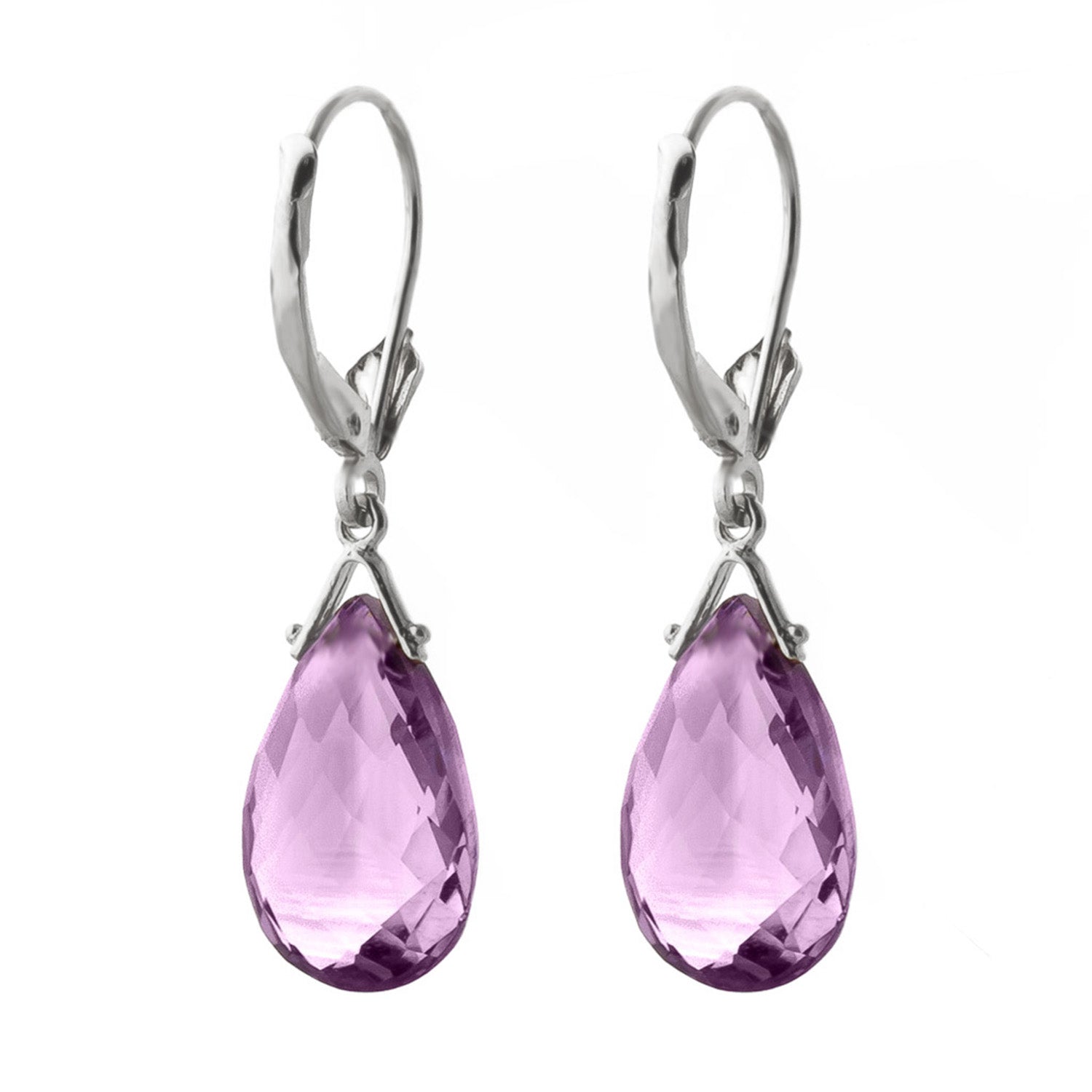 Lunar Glow Purple Amethyst Earrings