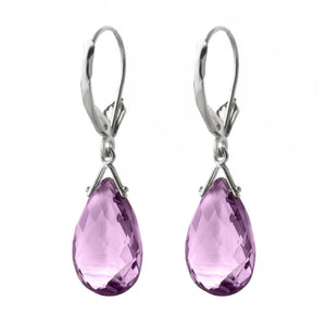 Lunar Glow Purple Amethyst Earrings