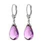 Lunar Glow Purple Amethyst Earrings