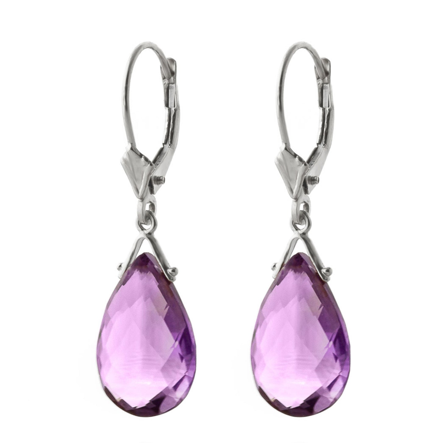 Lunar Glow Purple Amethyst Earrings