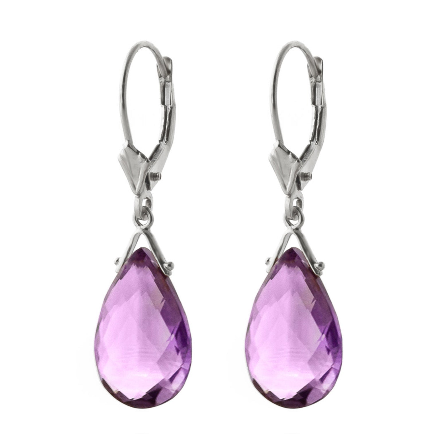 Lunar Glow Purple Amethyst Earrings