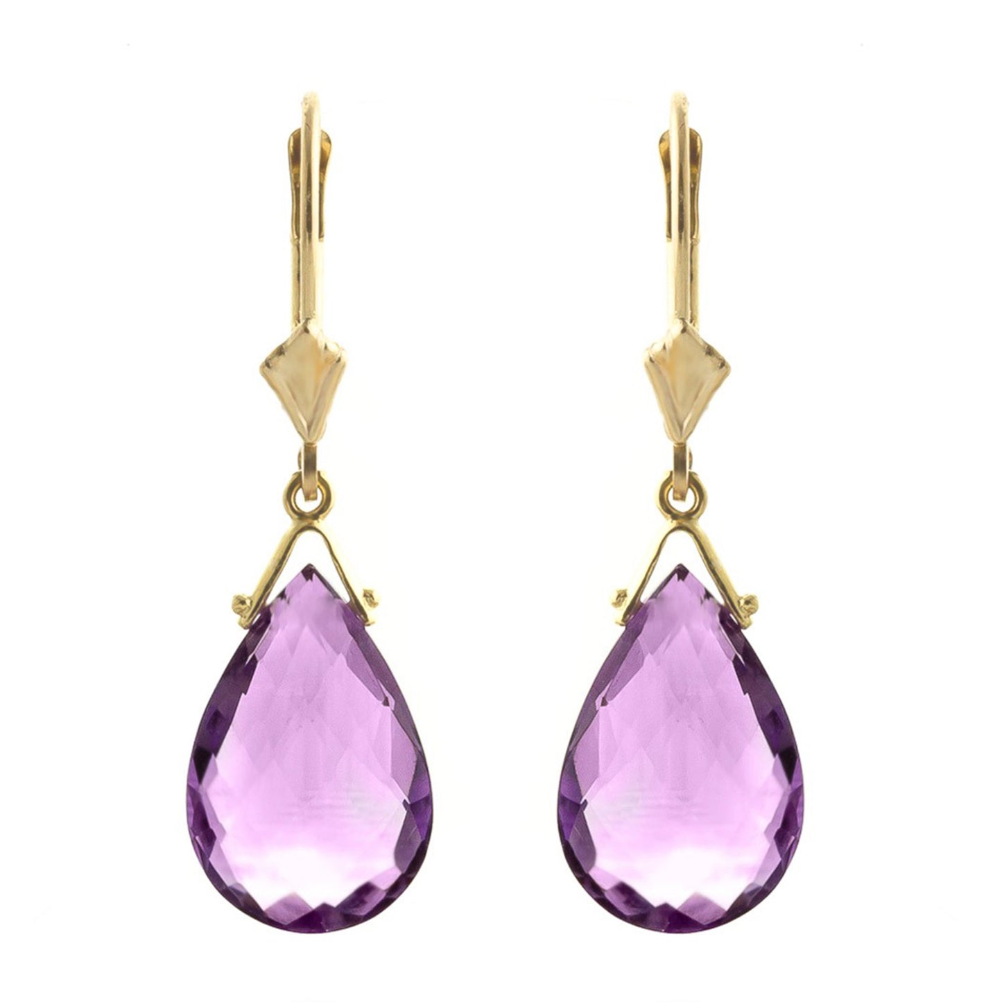 Lunar Glow Purple Amethyst Earrings