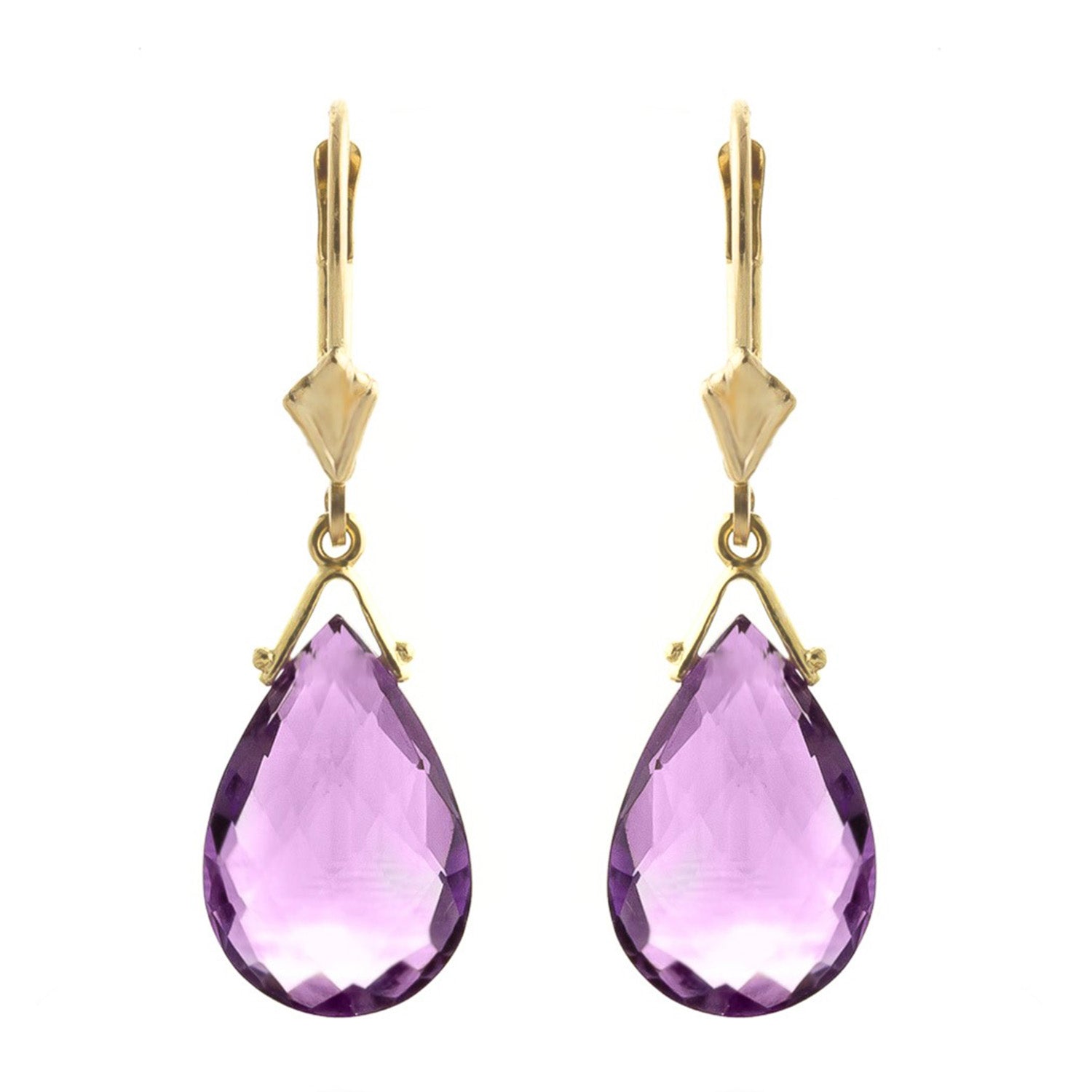 Lunar Glow Purple Amethyst Earrings