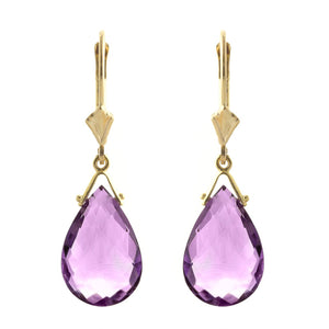 Lunar Glow Purple Amethyst Earrings