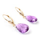 Lunar Glow Purple Amethyst Earrings