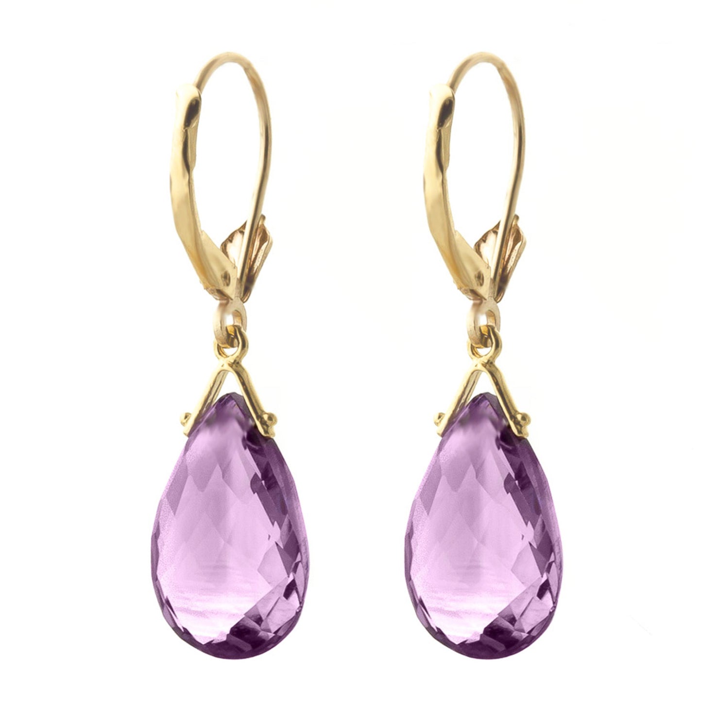 Lunar Glow Purple Amethyst Earrings