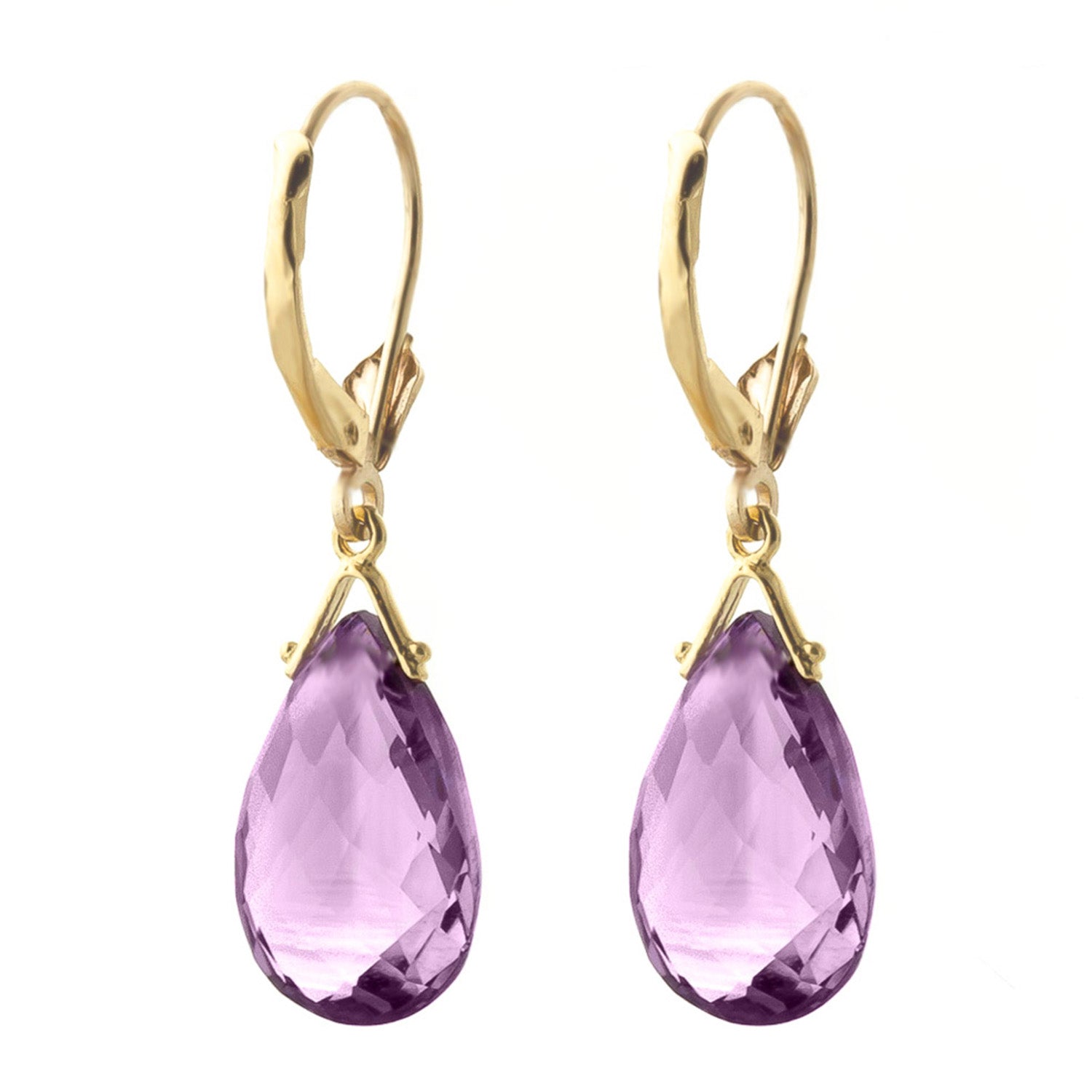 Lunar Glow Purple Amethyst Earrings