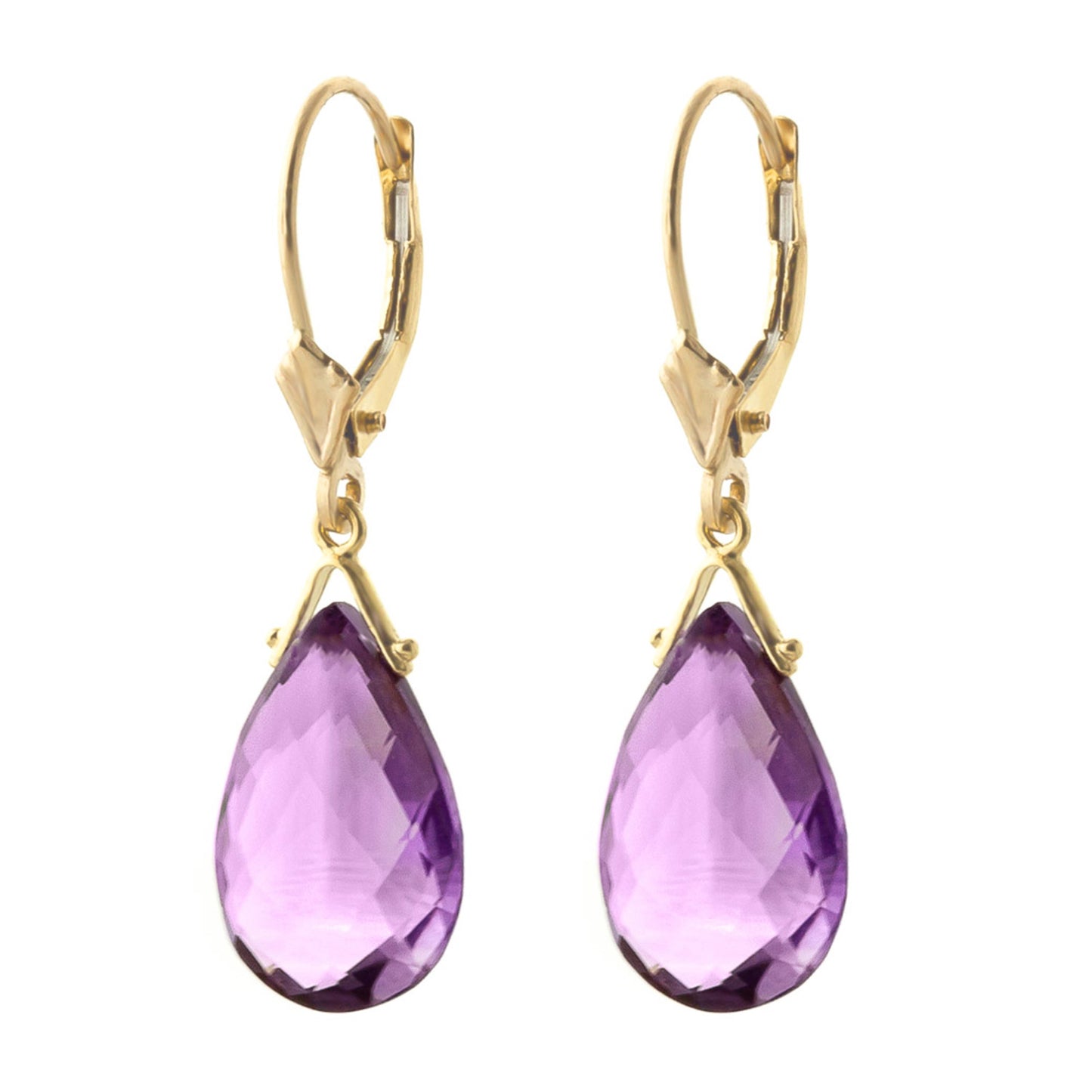 Lunar Glow Purple Amethyst Earrings