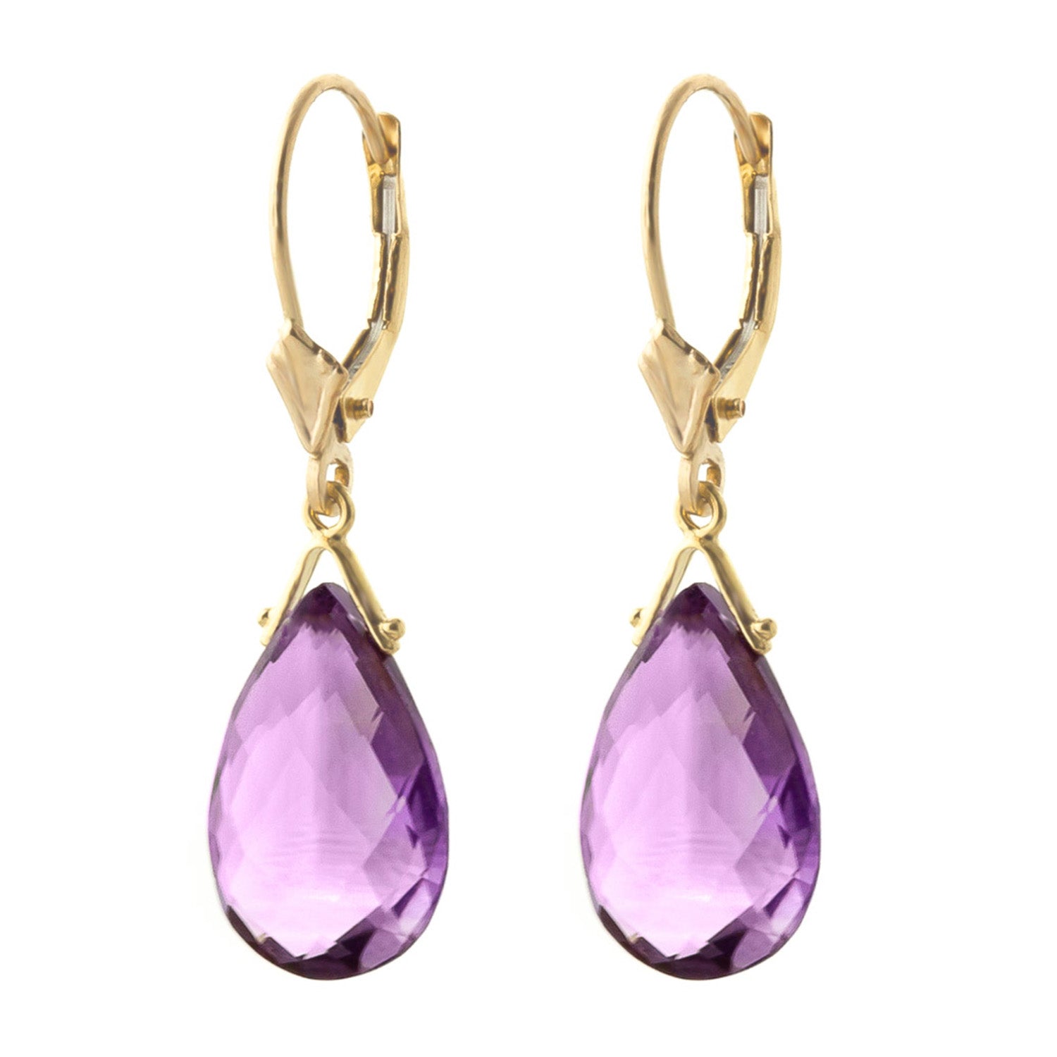 Lunar Glow Purple Amethyst Earrings