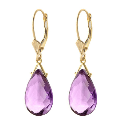 Lunar Glow Purple Amethyst Earrings