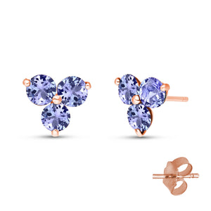 Petal Prism Tanzanite Earrings