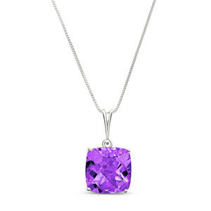 Glowing Halo Purple Amethyst Necklace