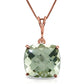 Glowing Halo Green Amethyst Necklace